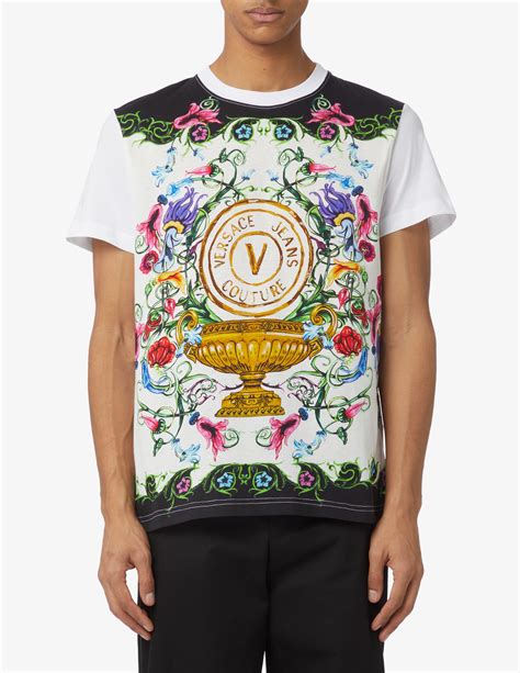 maglietta versace jeans couture uomo bianca|Maglietta Versace Jeans Couture .